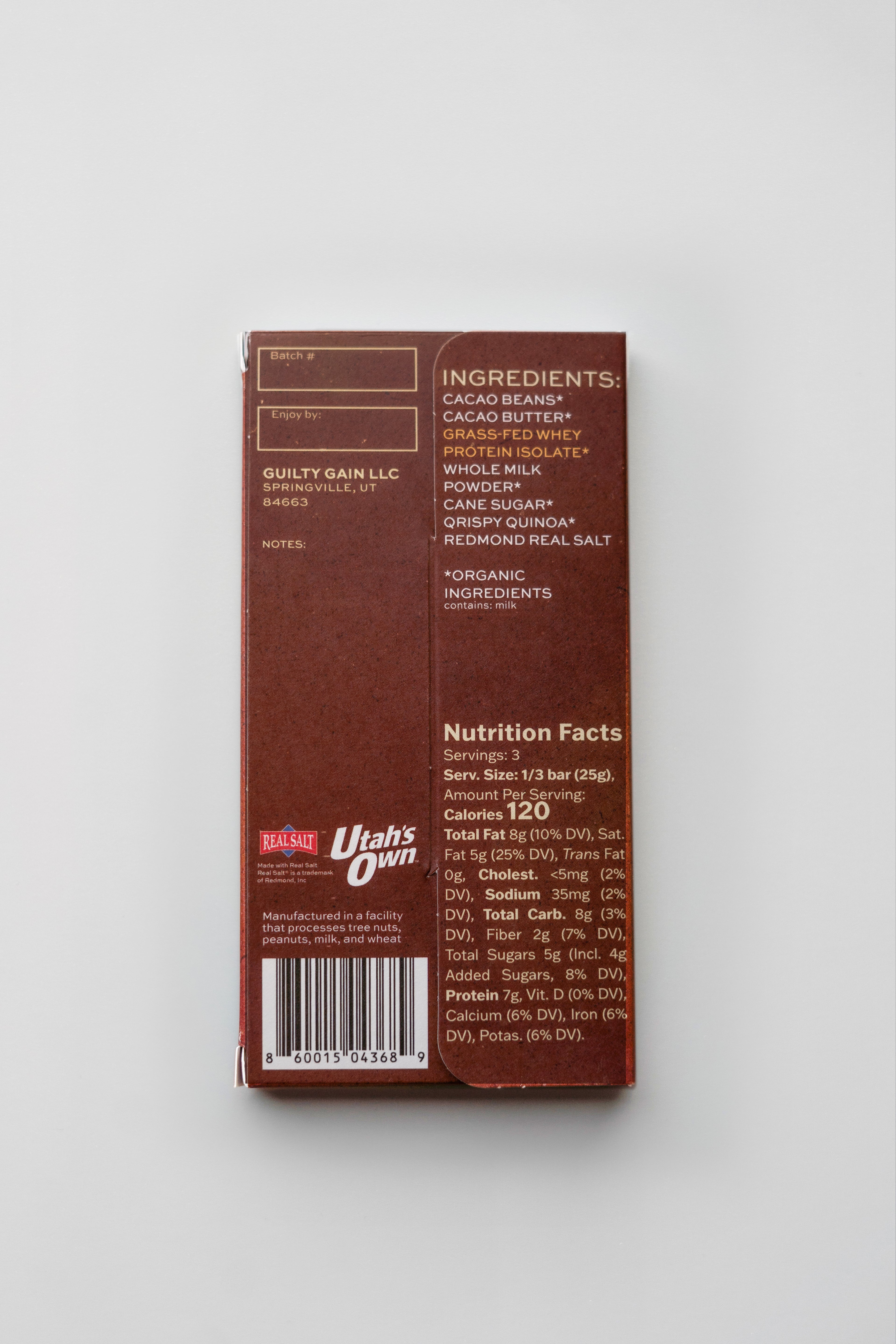 48% Qrispy Qrunch Milk Chocolate 20g protein